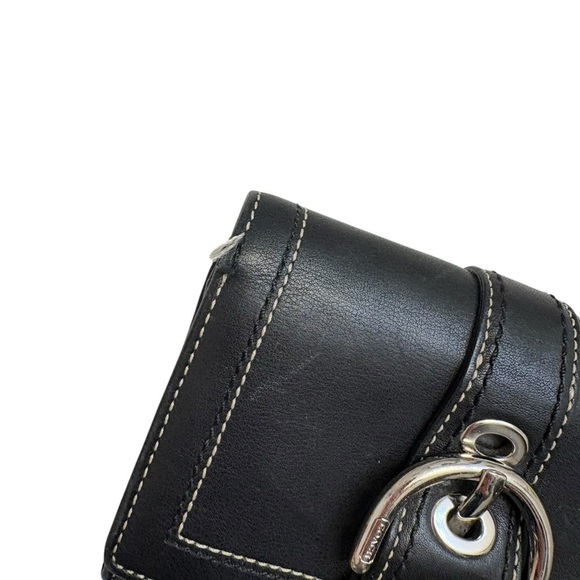 Coach black leather vintage y2k soho wallet